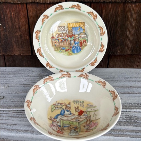 Other - Royal Doulton Bunnykins Childrens Bowl Set. English Fine Bone China.